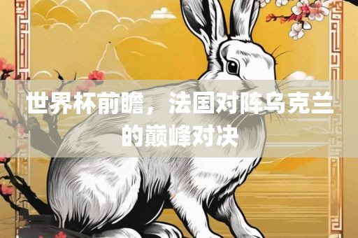 世界杯前瞻，法国对阵乌克兰的巅峰眉山市正发家政服务有限公司对决