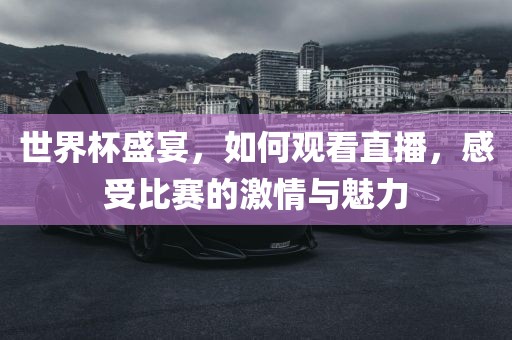 世界杯盛宴，如何观看直播，感受比赛的激情与魅力