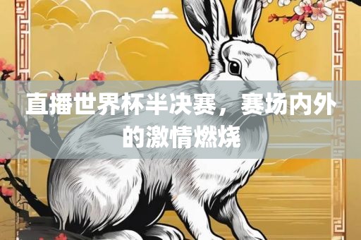 直播世界杯半决赛，赛场内外的激情燃烧