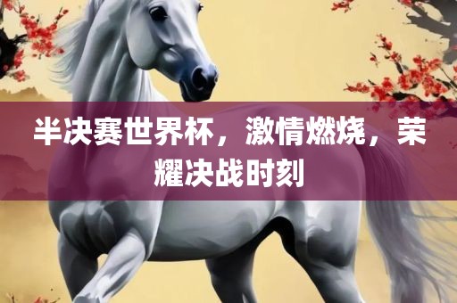 半决赛世界杯，激情燃烧，荣耀决战时刻