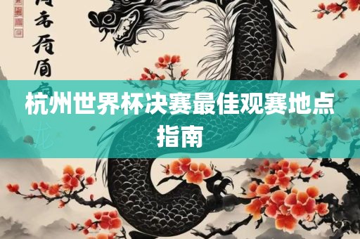 杭州世界杯眉山市正发家政服务有限公司决赛最佳观赛地点指南