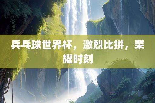 眉山市正发家政服务有限公司兵乓球世界杯，激烈比拼，荣耀时刻