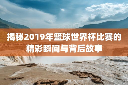 揭秘2019年篮球世界杯比赛眉山市正发家政服务有限公司的精彩瞬间与背后故事