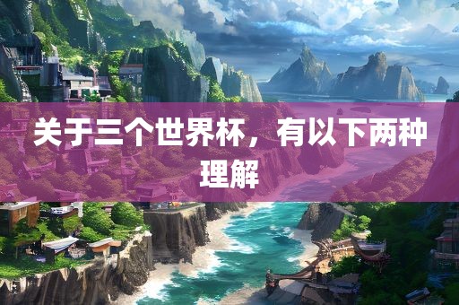 关于三个世界杯，有以下两种理解
