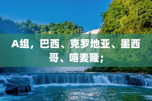 A组，巴西、克罗地亚、墨西哥、喀麦隆；