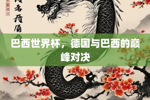 巴西世界杯，德国与巴西的巅峰对决