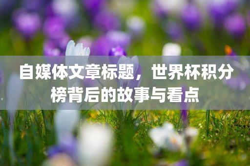 自媒体文章标题，世界杯积分榜背后的故事与看点