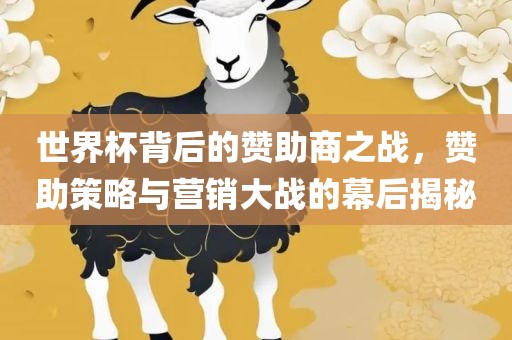 世界杯背后的赞助商之战，赞助策略与营销大战的幕后揭秘