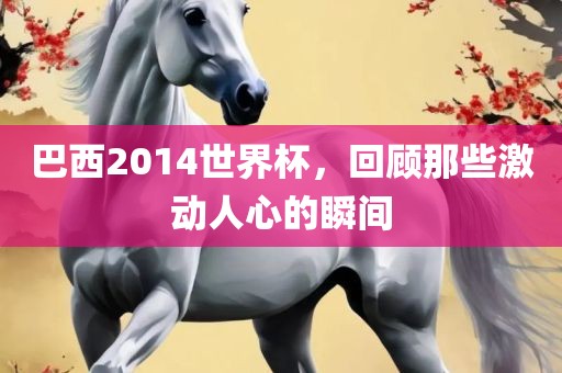巴西2014世界杯，回顾那些激动人心的瞬间