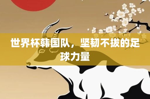 世界杯韩国队，坚韧不拔的足球力量