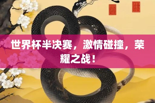 世界杯半决赛，激情碰撞，荣耀之战！