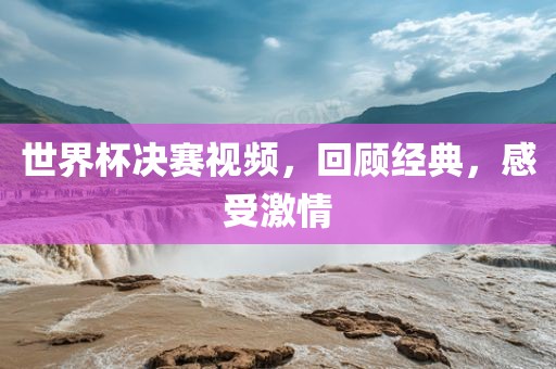 世界杯决赛视频，回顾经典，感受激情