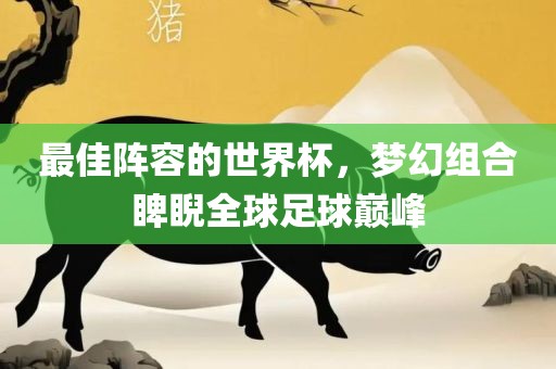 最佳阵容的世界杯，梦幻组合睥睨全球足球巅峰
