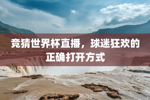 竞猜世界杯直播，球迷狂欢的正确打开方式