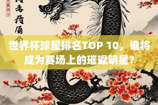 世界杯球星排名TOP 10，谁将成为赛场上的璀璨明星？