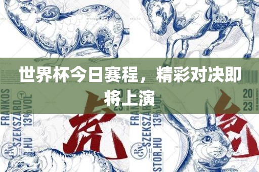 世界杯今日赛程，精彩对决即将上演