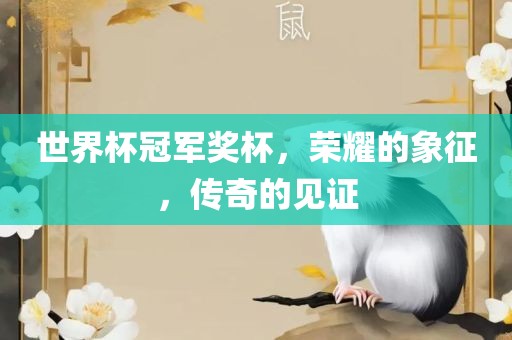 世界杯冠军奖杯，荣耀的象征，传奇的见证