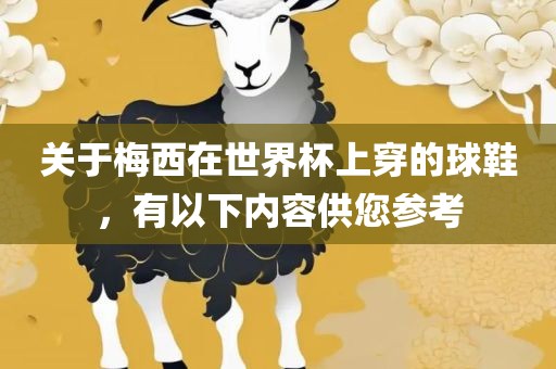 关于梅西在世界杯上穿的球鞋，有以下内容供您参考