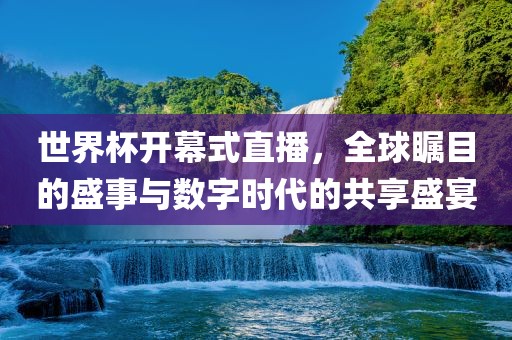 世界杯开幕式直播，全球瞩目的盛事与数字时代的共享盛宴