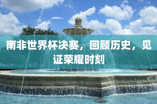 南非世界杯决赛，回顾历史，见证荣耀时刻眉山市正发家政服务有限公司