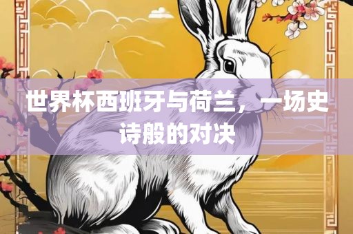 世界杯西班牙与荷兰，一场史诗般的对决