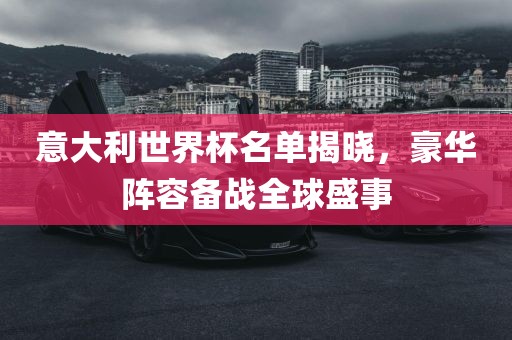 意大利世界杯名单揭晓，豪华阵容备战全球盛事