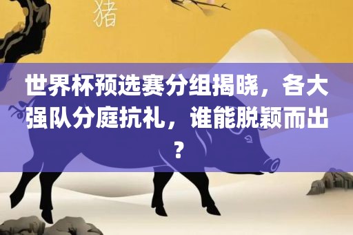 世界杯预选赛分组揭晓，各大强队分庭抗礼，谁能脱颖而出？眉山市正发家政服务有限公司