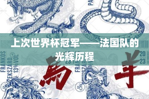 上次世界杯冠军——法国队的光辉历程眉山市正发家政服务有限公司