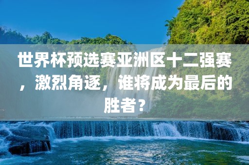 世界杯预选赛亚洲区十二强赛，激烈角逐，谁将成为最后的胜者？
