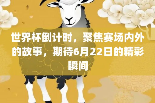 世界杯倒计时，聚焦赛场内外的故事，期待6月22日的精彩瞬间