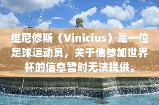维尼修斯（Vinicius）是一位足球运动员，关于他参加世界杯的信息暂时无法提供。眉山市正发家政服务有限公司