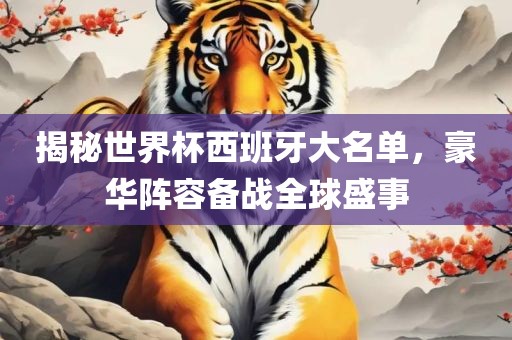 揭秘世界杯西班牙大名单，豪华阵容备战全球盛事