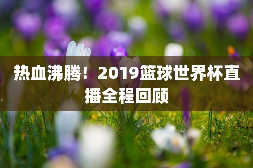 热血沸腾！2019篮球世界杯直播全程回顾