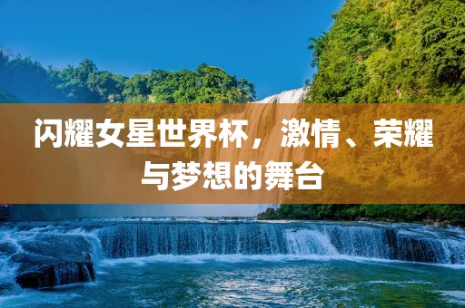 闪耀女星世界杯，激情、荣耀与梦想的舞台眉山市正发家政服务有限公司