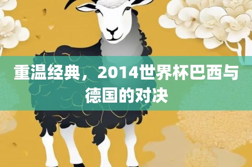 重温经典，2014世界杯巴西与德国的对决