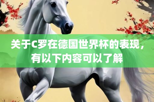 关于C罗在德国世界杯的表现，有以下内容可以了解眉山市正发家政服务有限公司