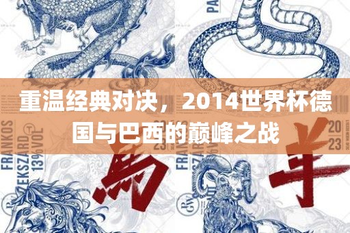 重温经典对决，2014世界杯德国与巴西的巅峰之战