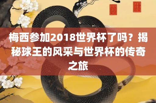 梅西参加2018世界杯了吗？揭秘球王的风采与世界杯的传奇之旅
