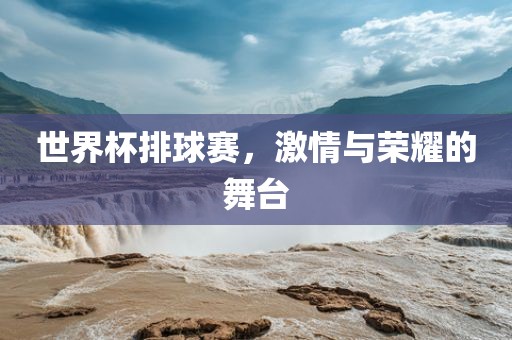 世界杯排球赛，激情与荣耀的舞台