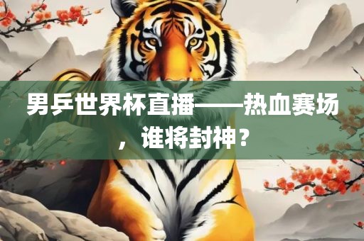 男乒世界杯直播——热血赛场，谁将封神？