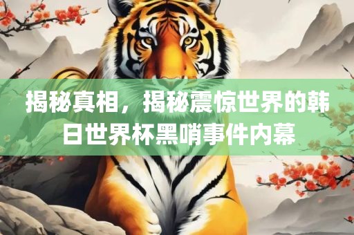 揭秘真相，揭秘震惊世界的韩日世界杯黑哨事件内幕