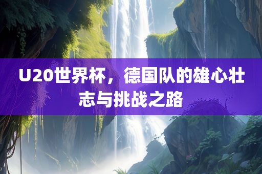 U20世界杯，德国队的雄心壮志与挑战之路