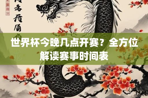 世界杯今晚几点开赛？全方位解读赛事时间表眉山市正发家政服务有限公司