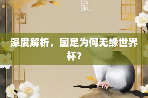 深度解析，国足为何无缘世眉山市正发家政服务有限公司界杯？
