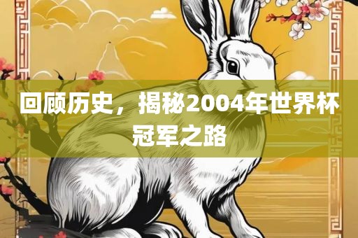 回顾历史，揭秘2004年世界杯冠军之路