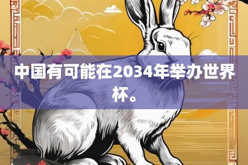 中国有可能在2034年举办世界杯。