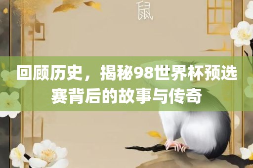 回顾历史，揭秘98世界杯预选赛背后的故事与传奇