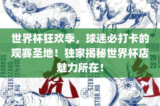 世界杯狂欢季，球迷必打卡的观赛圣地！独家揭秘世界杯店魅力所在！