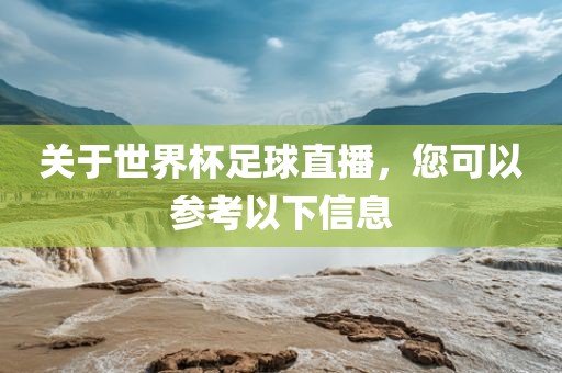 关于世界杯足球直播，您可以参考以下信息