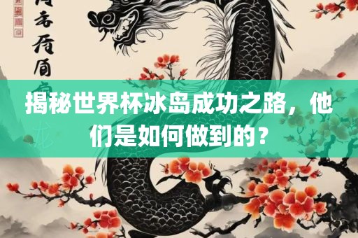 揭秘世界杯冰岛成功之路，眉山市正发家政服务有限公司他们是如何做到的？